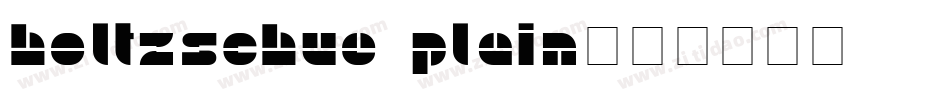 Holtzschue Plain字体转换